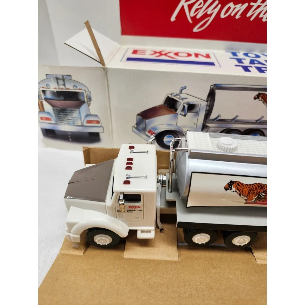 Vintage 1993 Exxon Toy Tanker Truck Rely on the Tiger Collector Series